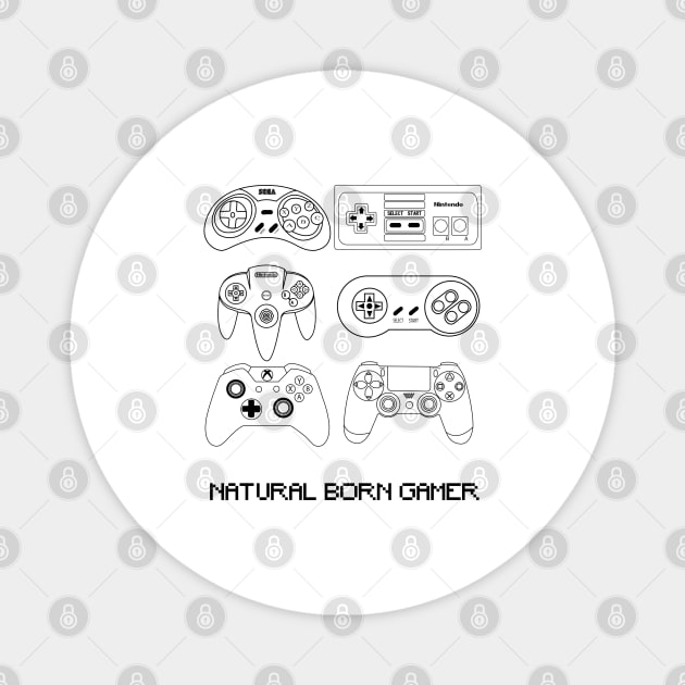 Natural Born Gamer Magnet by ravendesign